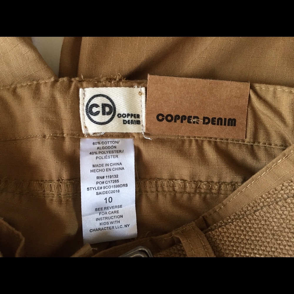 Copper Denim Tan Boy Shorts - Picture 3 of 3